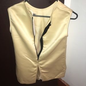 Women's Top Kai New York Yellow  Back Slit Sleevel